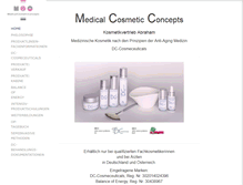 Tablet Screenshot of dc-cosmeceuticals.com